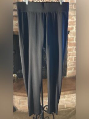 Serena Williams Black Activewear Leggings with Gold Zipper